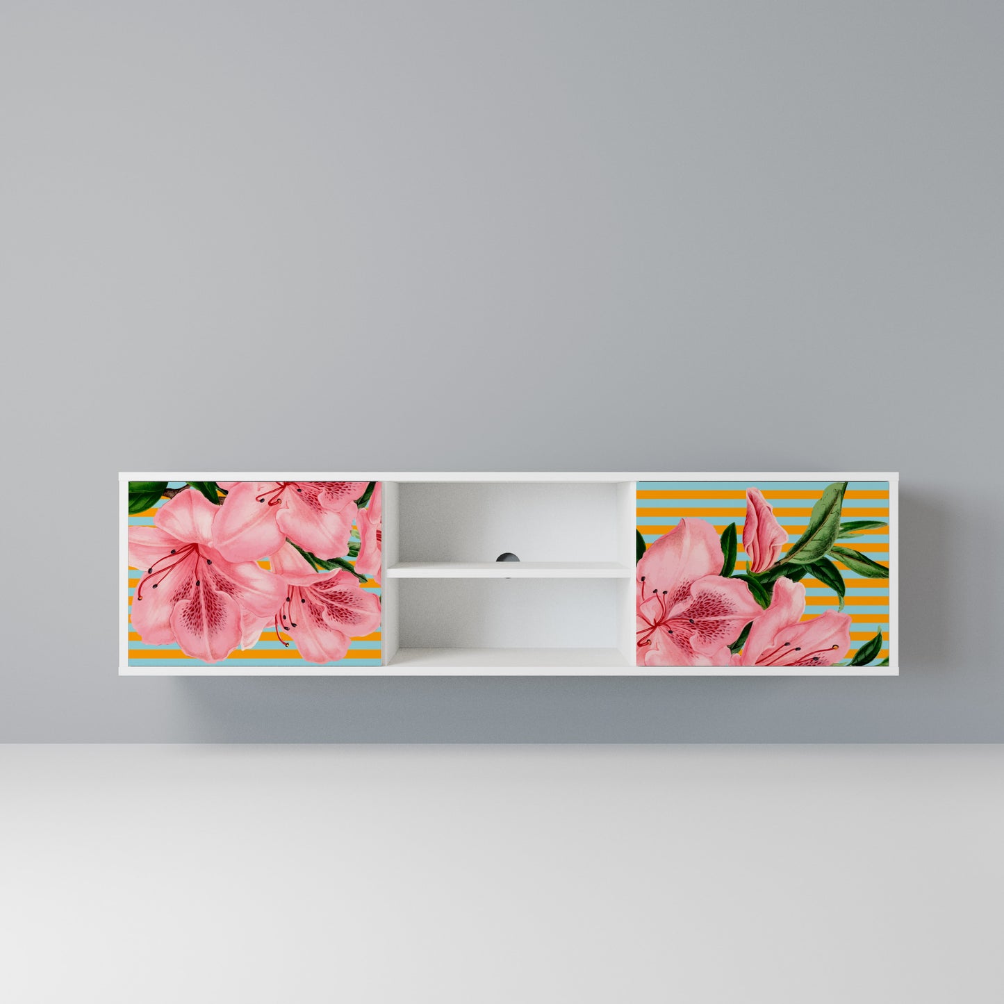 FRAGILE BEAUTY Mobile TV a 2 Ante in Finitura Bianca