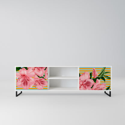 FRAGILE BEAUTY Mobile TV a 2 Ante in Finitura Bianca