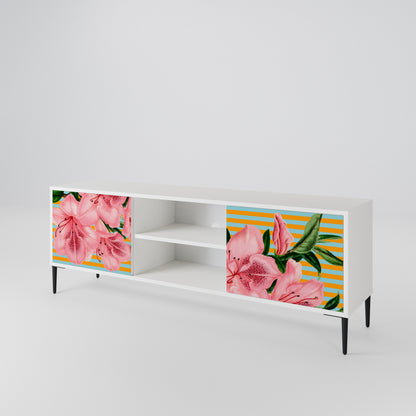 FRAGILE BEAUTY Mobile TV a 2 Ante in Finitura Bianca