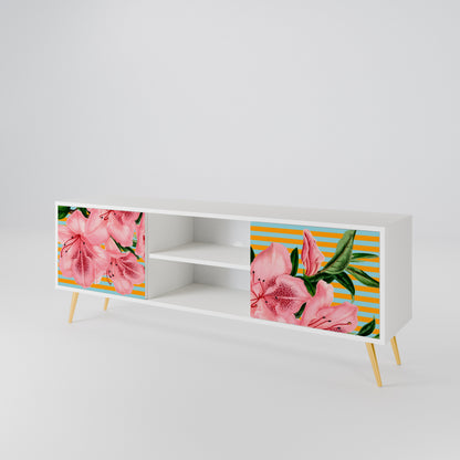 FRAGILE BEAUTY Mobile TV a 2 Ante in Finitura Bianca