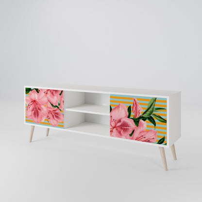 FRAGILE BEAUTY Mobile TV a 2 Ante in Finitura Bianca