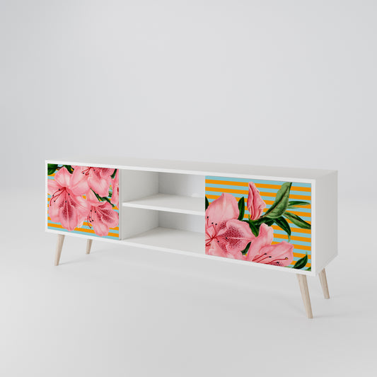 FRAGILE BEAUTY Mobile TV a 2 Ante in Finitura Bianca