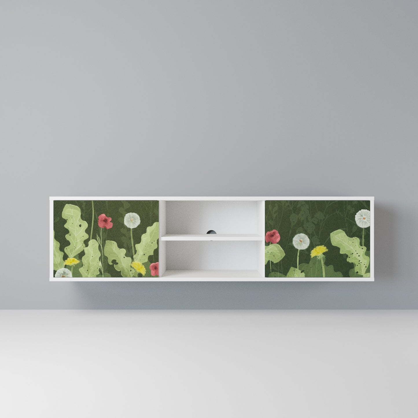 DANDELION AMUSE Mobile TV a 2 Ante in Finitura Bianca