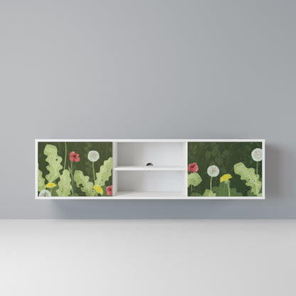 DANDELION AMUSE Mobile TV a 2 Ante in Finitura Bianca