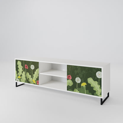 DANDELION AMUSE Mobile TV a 2 Ante in Finitura Bianca