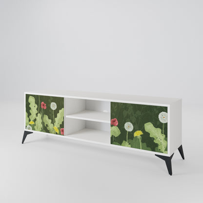 DANDELION AMUSE Mobile TV a 2 Ante in Finitura Bianca