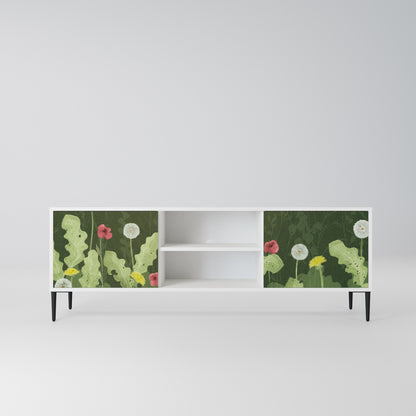 DANDELION AMUSE Mobile TV a 2 Ante in Finitura Bianca