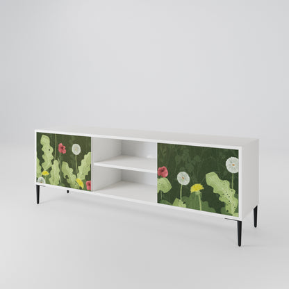 DANDELION AMUSE Mobile TV a 2 Ante in Finitura Bianca