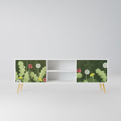 DANDELION AMUSE Mobile TV a 2 Ante in Finitura Bianca