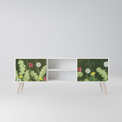 DANDELION AMUSE Mobile TV a 2 Ante in Finitura Bianca