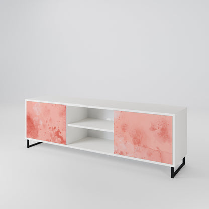 CRANE DANCE Mobile TV a 2 Ante in Finitura Bianca