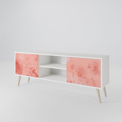 CRANE DANCE Mobile TV a 2 Ante in Finitura Bianca