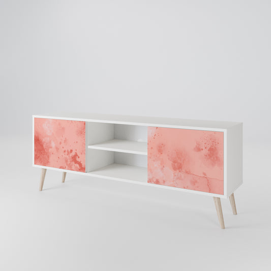 CRANE DANCE Mobile TV a 2 Ante in Finitura Bianca