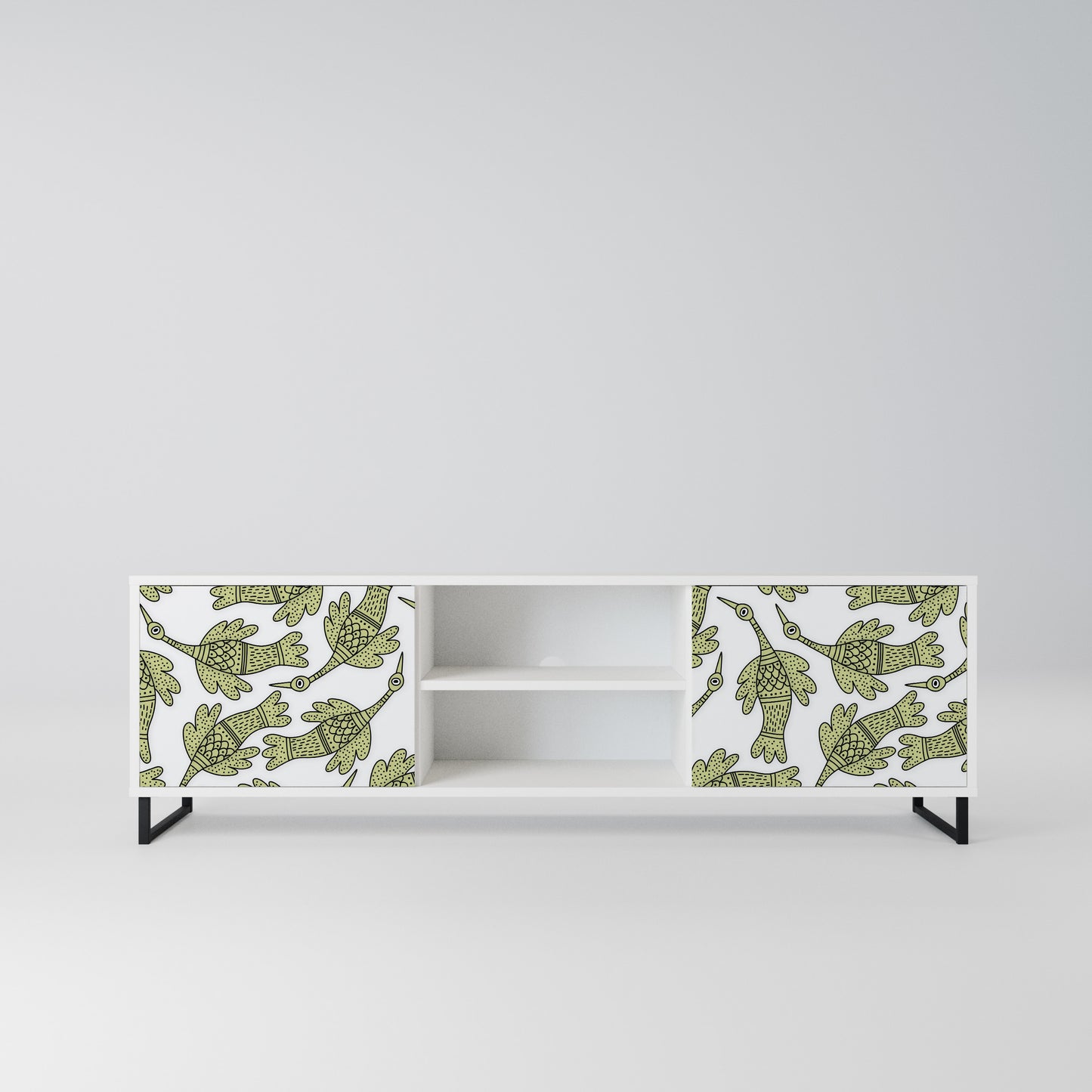 SEEDLING SONGBIRD Mobile TV a 2 Ante in Finitura Bianca