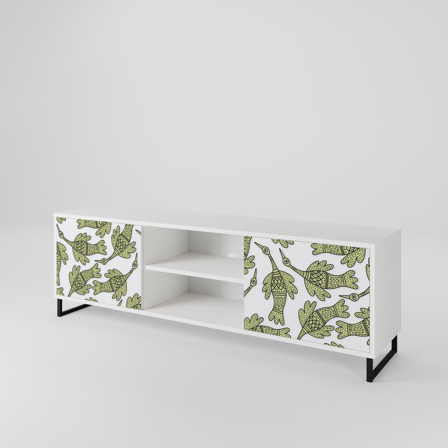 SEEDLING SONGBIRD Mobile TV a 2 Ante in Finitura Bianca