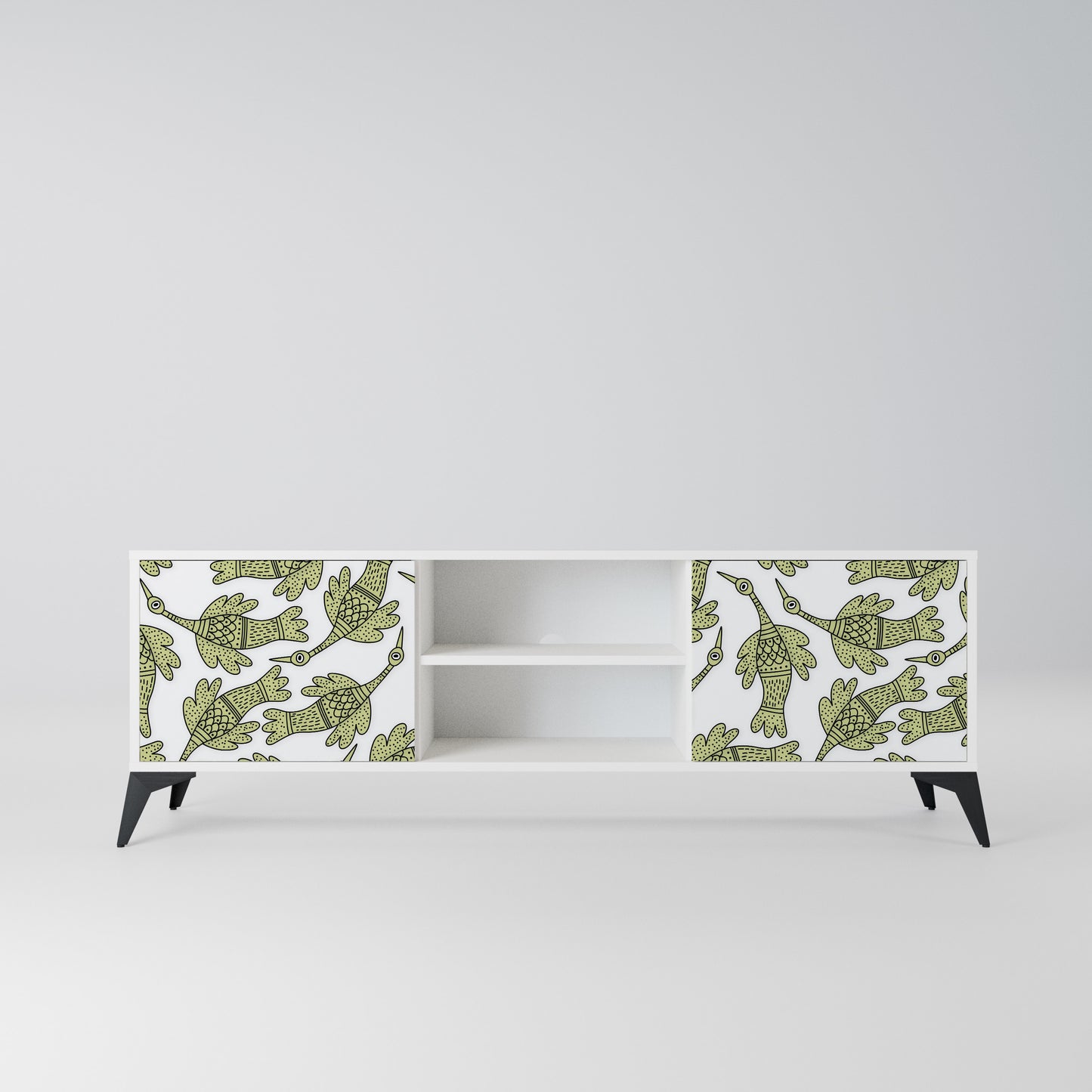 SEEDLING SONGBIRD Mobile TV a 2 Ante in Finitura Bianca