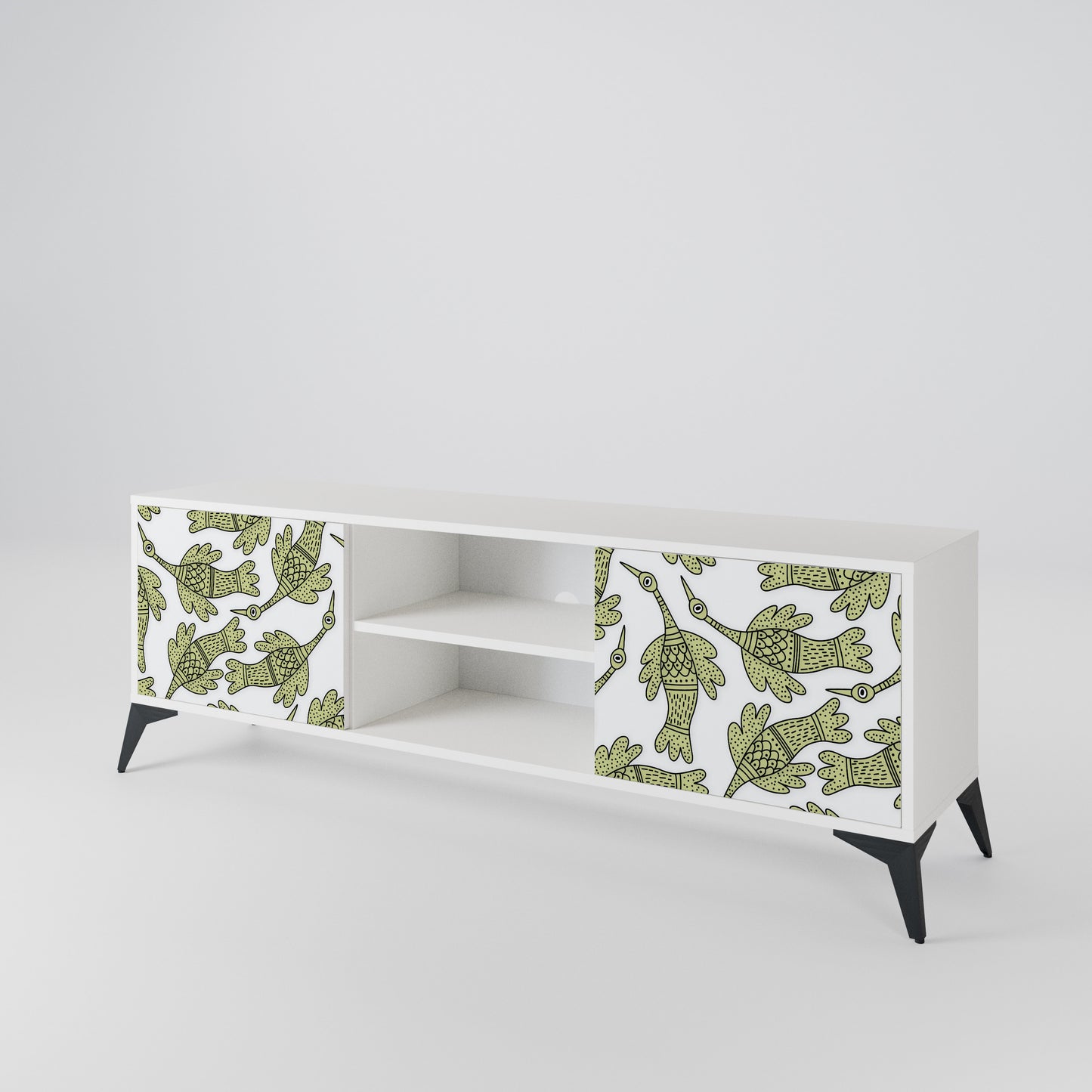 SEEDLING SONGBIRD Mobile TV a 2 Ante in Finitura Bianca