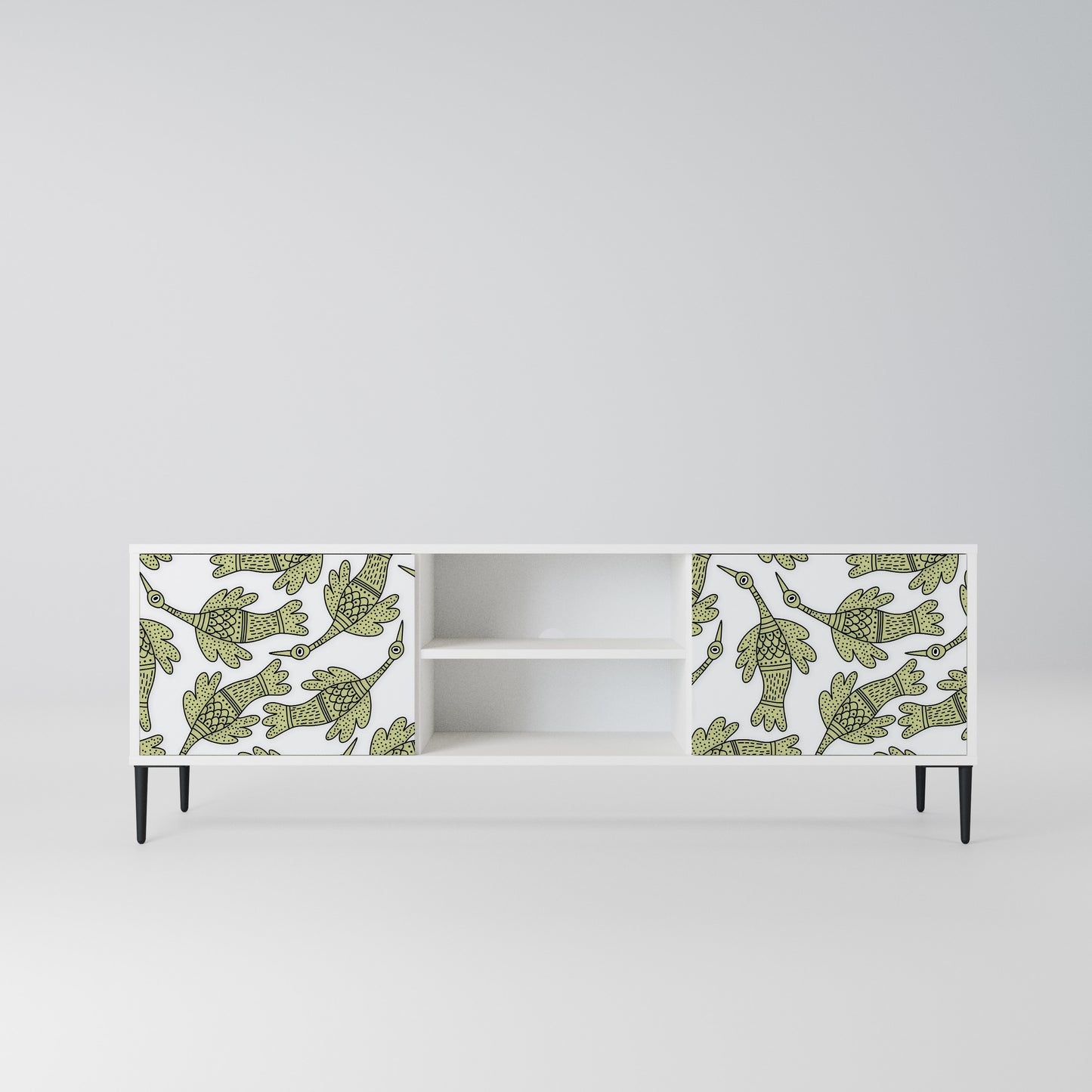 SEEDLING SONGBIRD Mobile TV a 2 Ante in Finitura Bianca