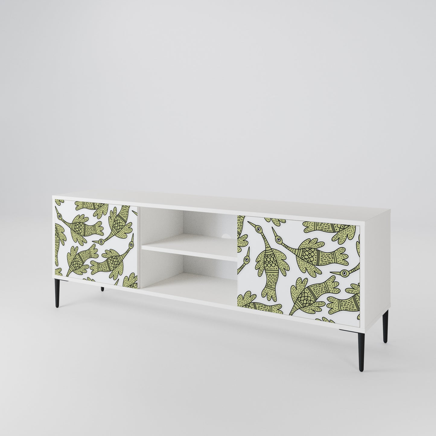 SEEDLING SONGBIRD Mobile TV a 2 Ante in Finitura Bianca