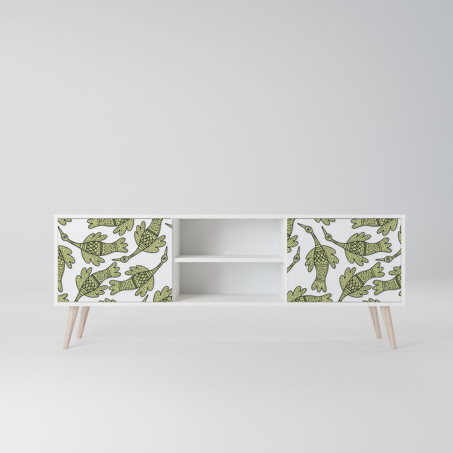 SEEDLING SONGBIRD Mobile TV a 2 Ante in Finitura Bianca