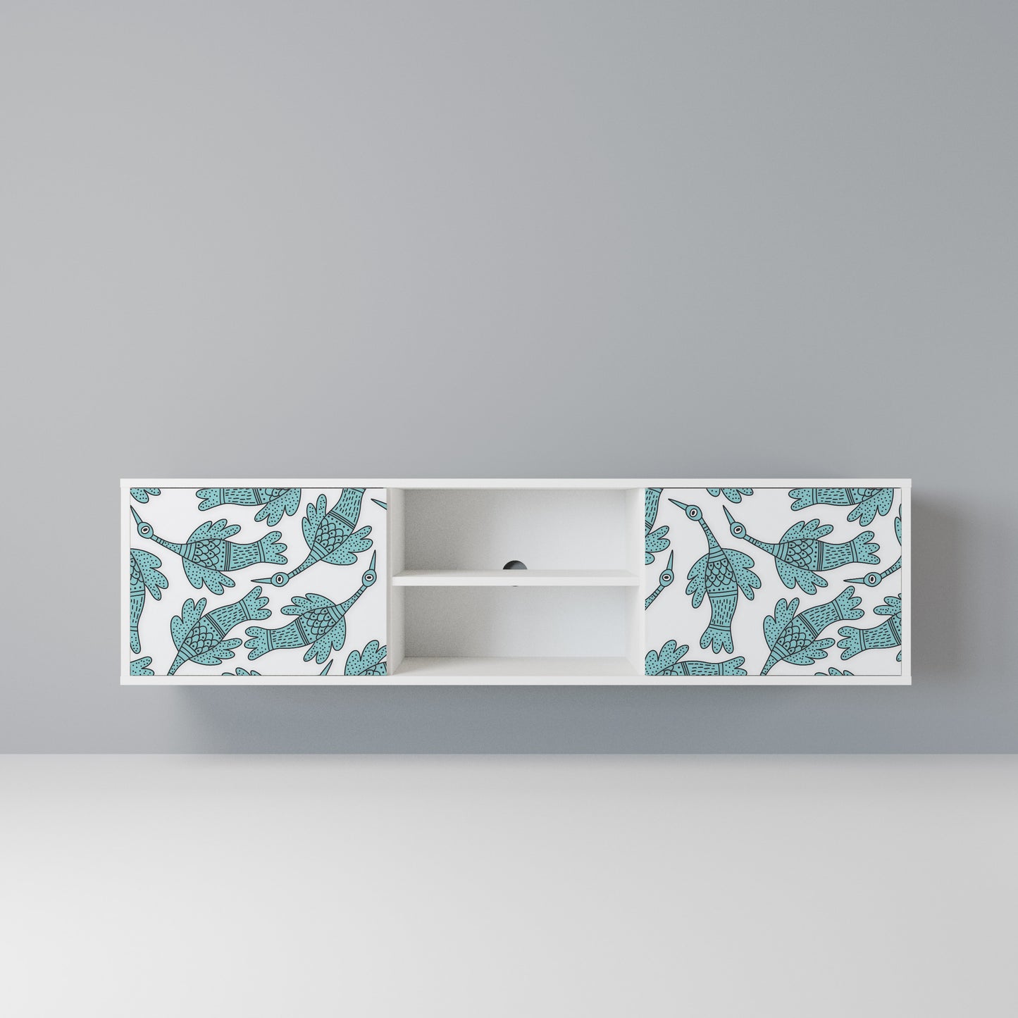 WATERSPOUT SONGIBIRD Mobile TV a 2 Ante in Finitura Bianca