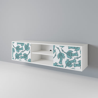 WATERSPOUT SONGIBIRD Mobile TV a 2 Ante in Finitura Bianca