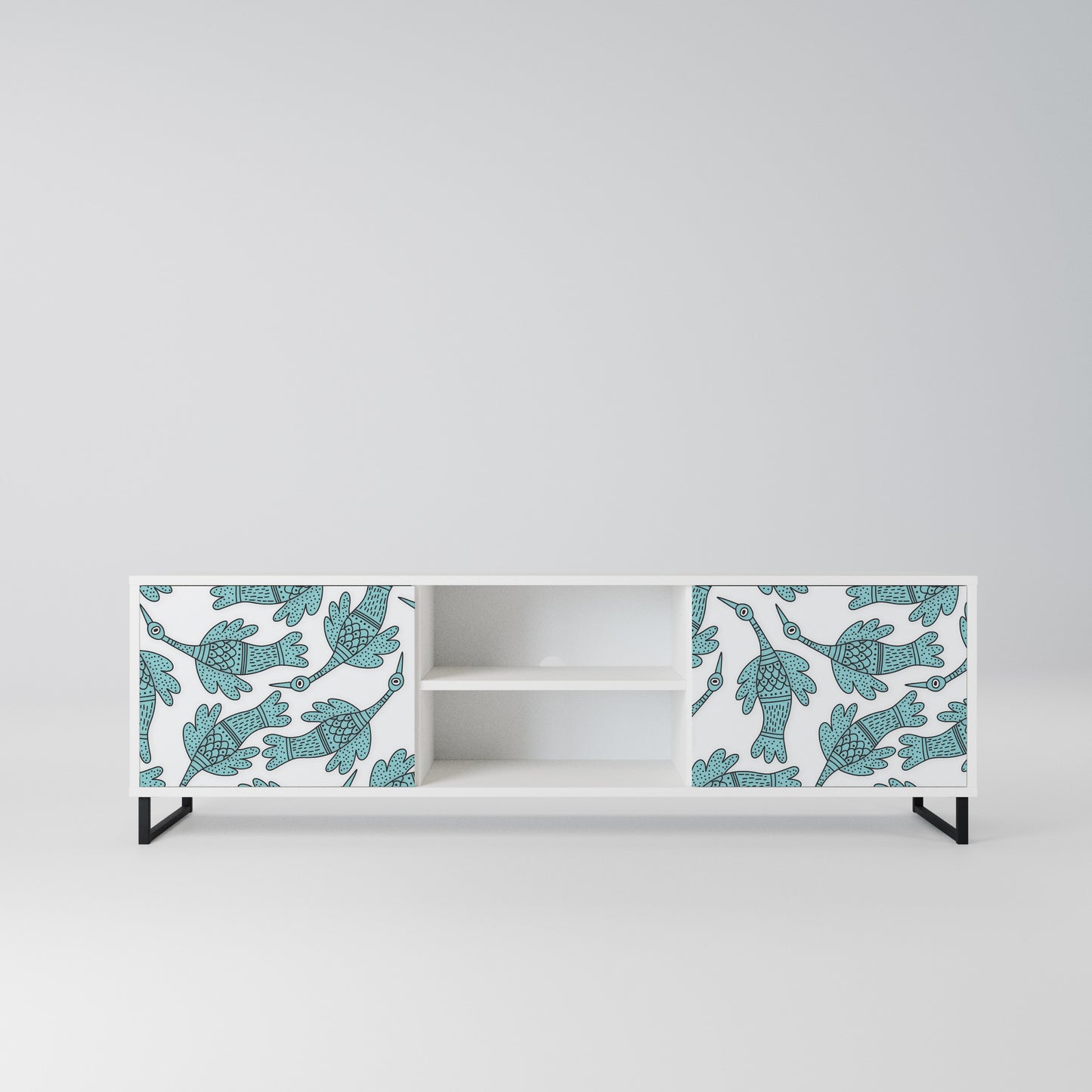 WATERSPOUT SONGIBIRD Mobile TV a 2 Ante in Finitura Bianca