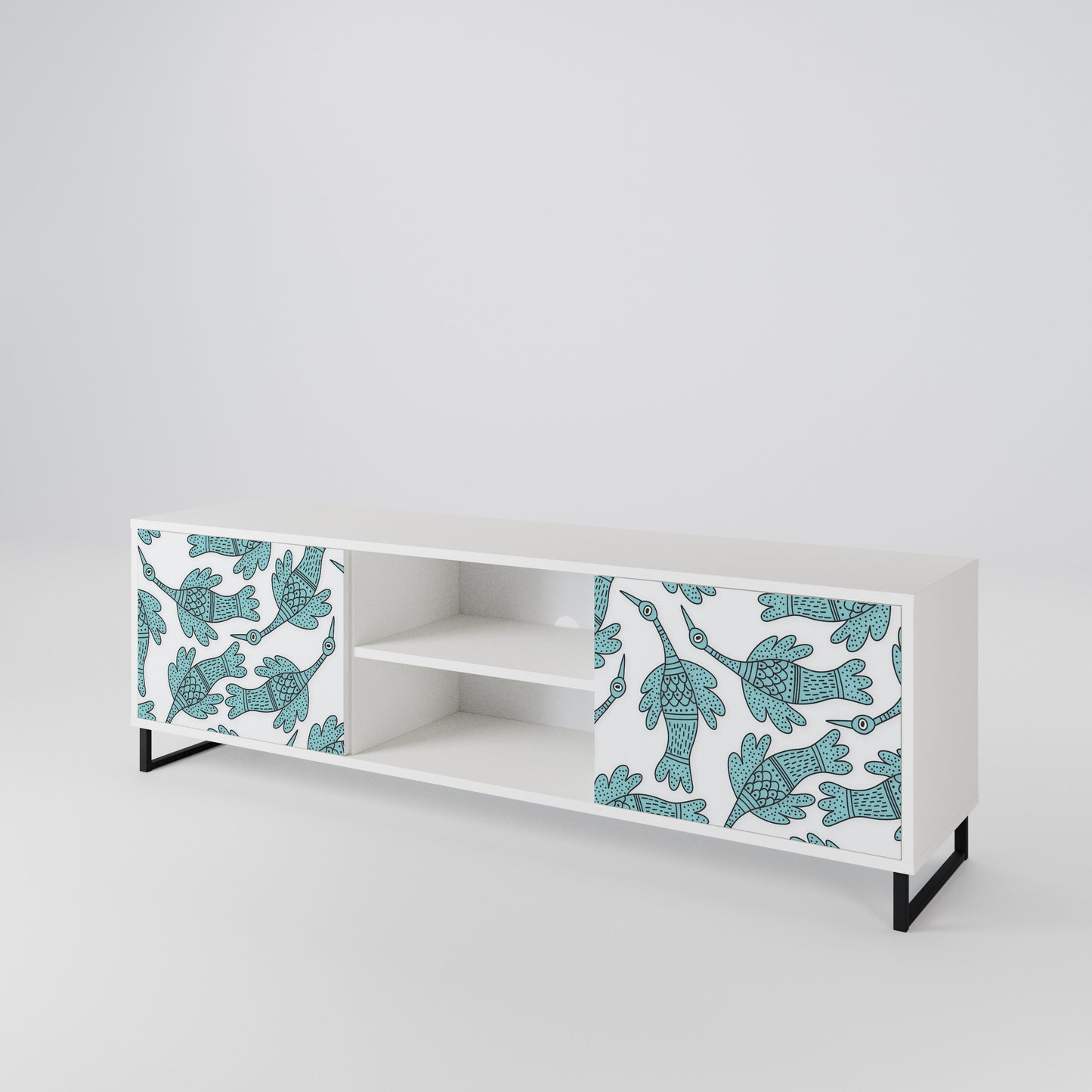 WATERSPOUT SONGIBIRD Mobile TV a 2 Ante in Finitura Bianca