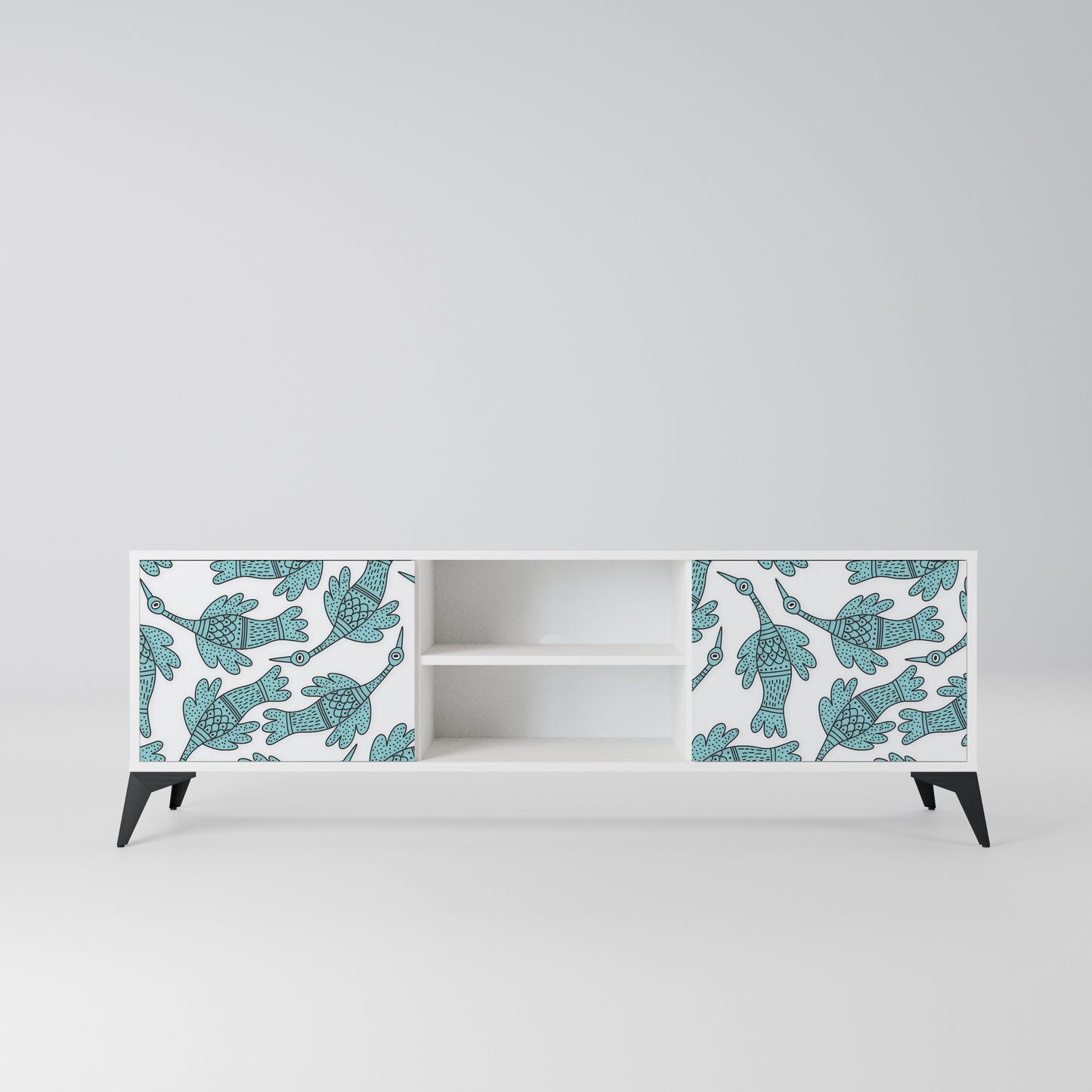 WATERSPOUT SONGIBIRD Mobile TV a 2 Ante in Finitura Bianca