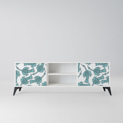 WATERSPOUT SONGIBIRD Mobile TV a 2 Ante in Finitura Bianca