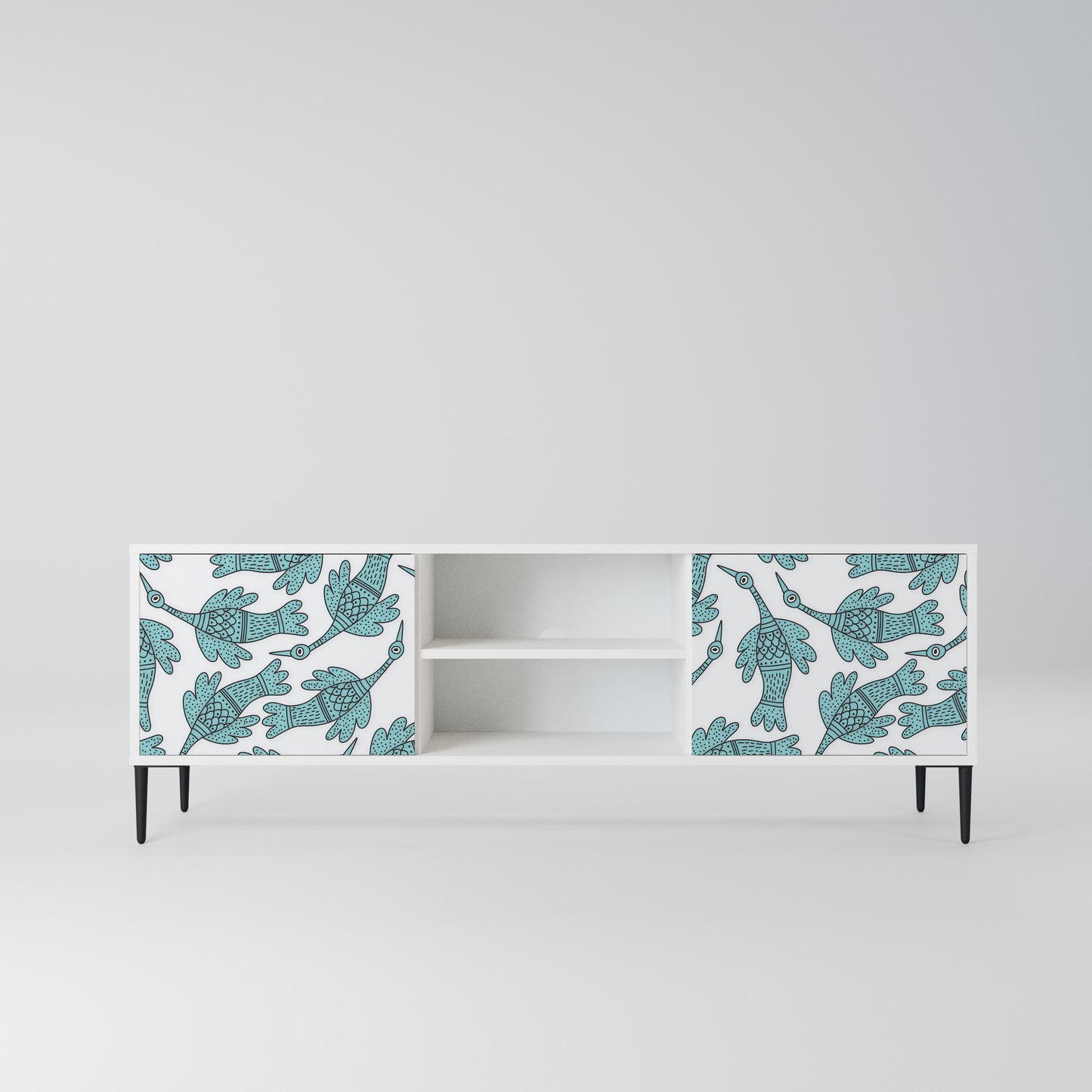 WATERSPOUT SONGIBIRD Mobile TV a 2 Ante in Finitura Bianca