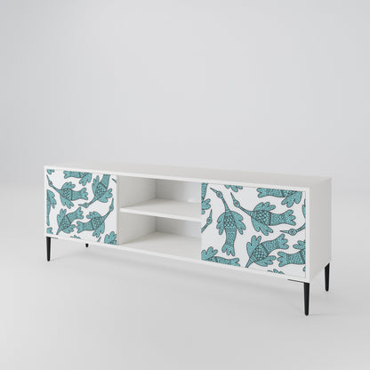 WATERSPOUT SONGIBIRD Mobile TV a 2 Ante in Finitura Bianca