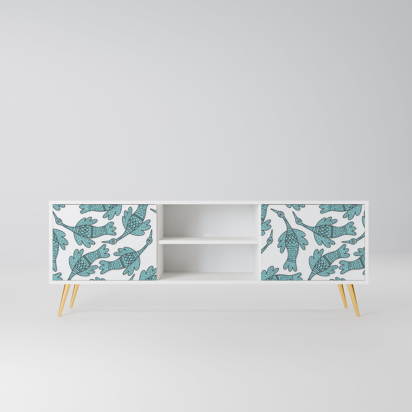 WATERSPOUT SONGIBIRD Mobile TV a 2 Ante in Finitura Bianca