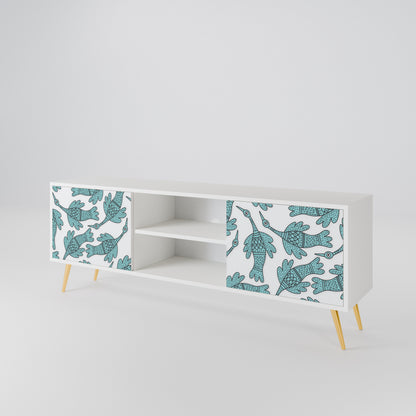 WATERSPOUT SONGIBIRD Mobile TV a 2 Ante in Finitura Bianca