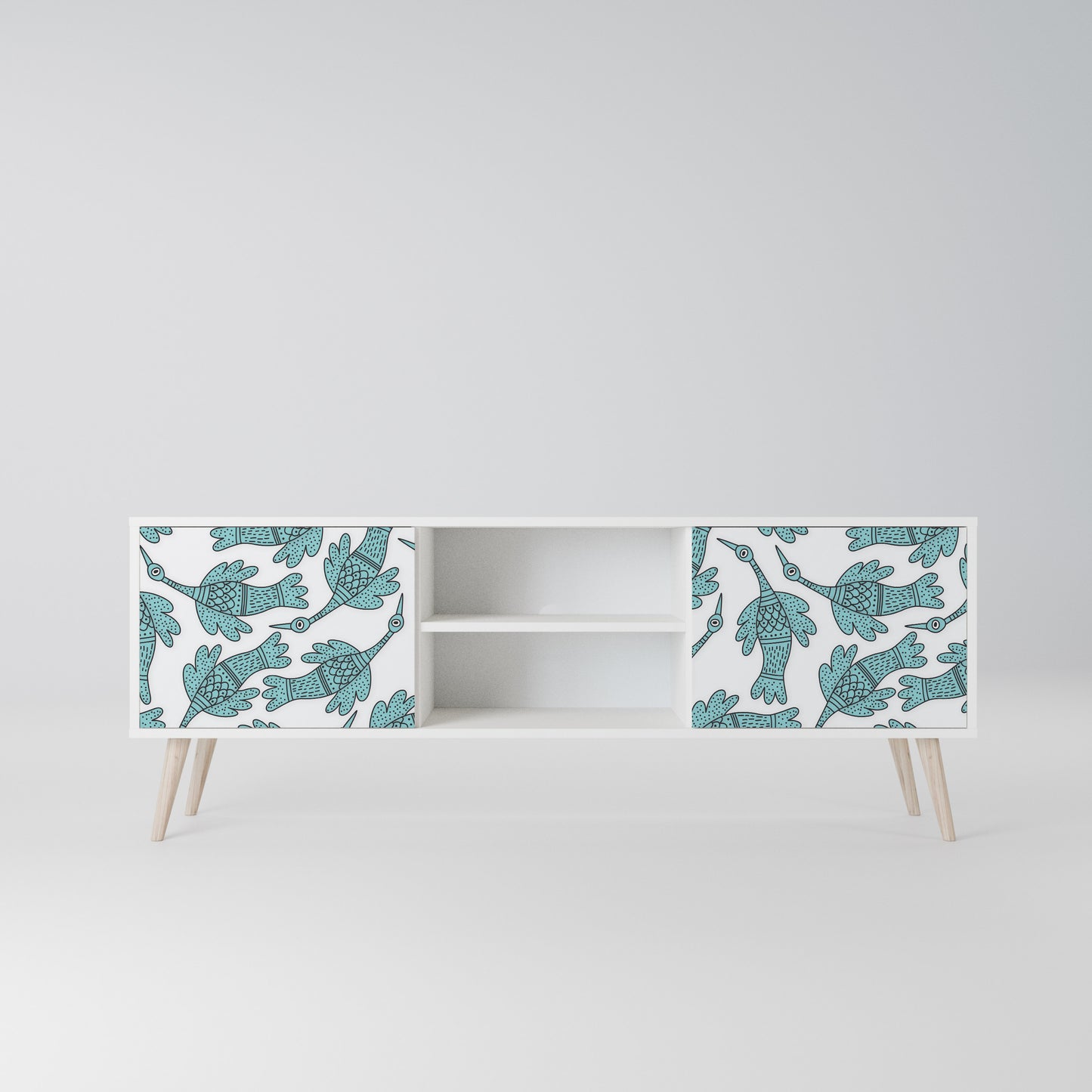 WATERSPOUT SONGIBIRD Mobile TV a 2 Ante in Finitura Bianca