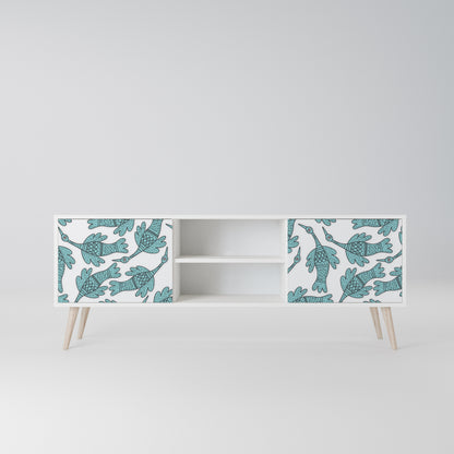 WATERSPOUT SONGIBIRD Mobile TV a 2 Ante in Finitura Bianca