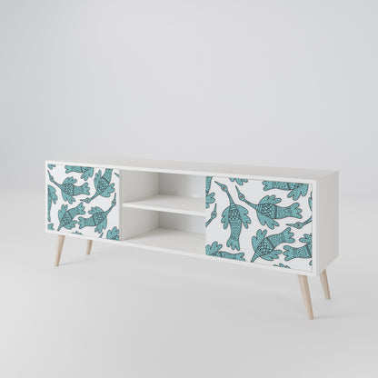 WATERSPOUT SONGIBIRD Mobile TV a 2 Ante in Finitura Bianca