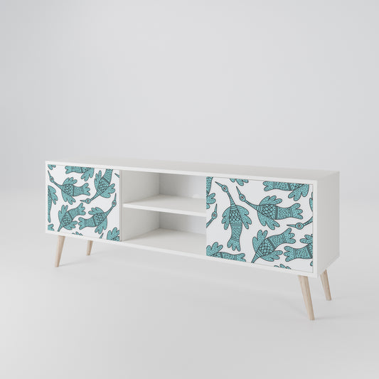 WATERSPOUT SONGIBIRD Mobile TV a 2 Ante in Finitura Bianca