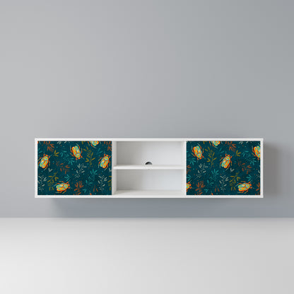 AUTUMN INSECTS Mobile TV a 2 Ante in Finitura Bianca