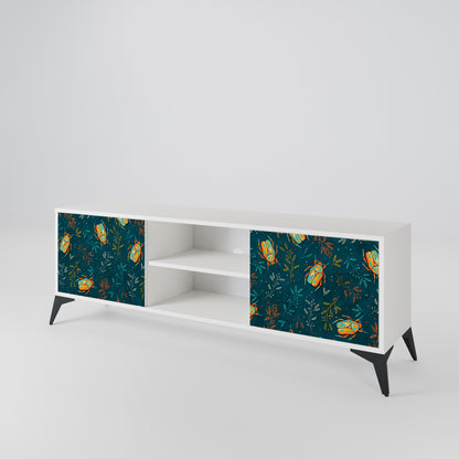 AUTUMN INSECTS Mobile TV a 2 Ante in Finitura Bianca