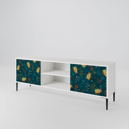 AUTUMN INSECTS Mobile TV a 2 Ante in Finitura Bianca