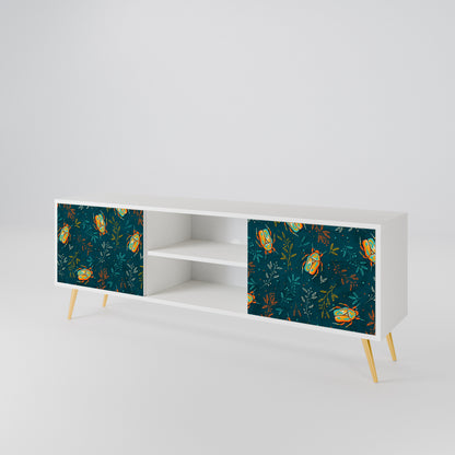 AUTUMN INSECTS Mobile TV a 2 Ante in Finitura Bianca