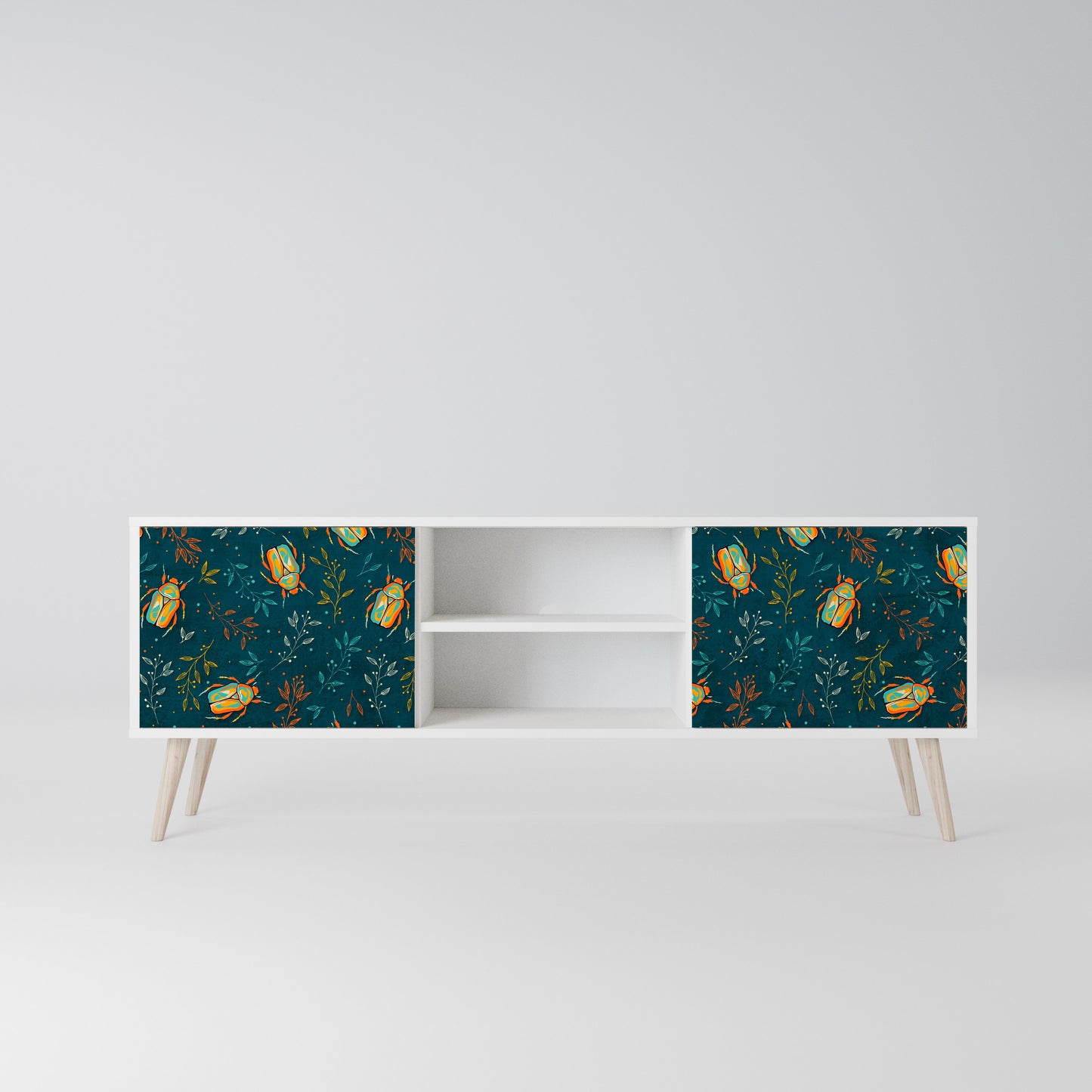 AUTUMN INSECTS Mobile TV a 2 Ante in Finitura Bianca