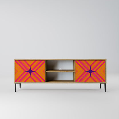 Mobile TV a 2 ante GEOMETRIC BRILLIANCE in effetto rovere