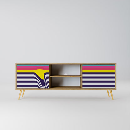 Mobile TV a 2 ante COLORFUL DIVERSION in effetto rovere