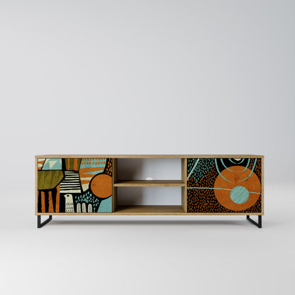Mobile TV GEODE GLIMMER a 2 ante in effetto rovere