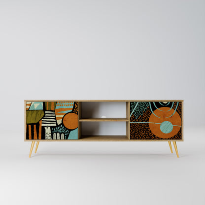 Mobile TV GEODE GLIMMER a 2 ante in effetto rovere