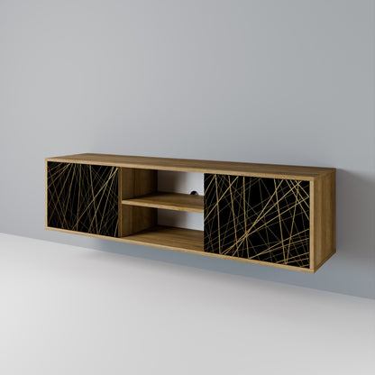 BRIGHT MESH Mobile TV a 2 ante effetto rovere