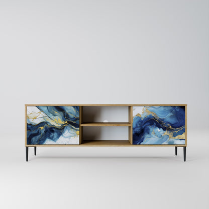 Mobile TV INKY MARBLE a 2 ante in effetto rovere