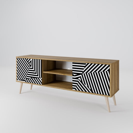 Mobile TV ILLUSIONARY LATTICE a 2 ante in effetto rovere